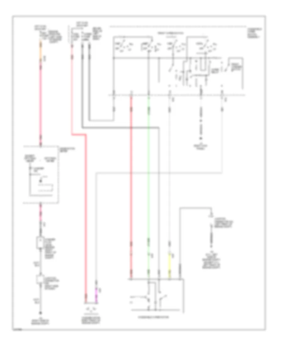 Электросхема передних стеклоочистителей дворников и омывателя лобового стекла, С Неустойчивая для Toyota Tundra Limited 2011