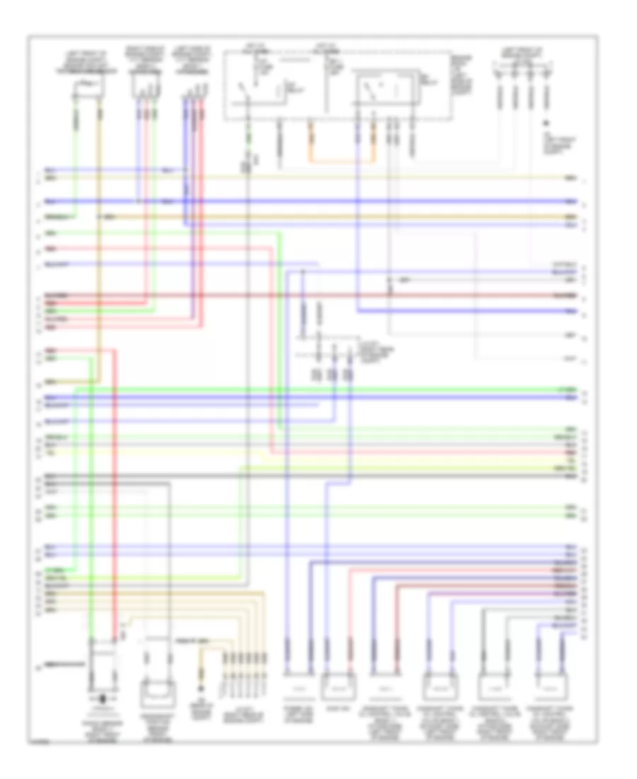 4.0L, Engine Performance Wiring Diagram (2 of 6) for Toyota Tundra Limited 2011