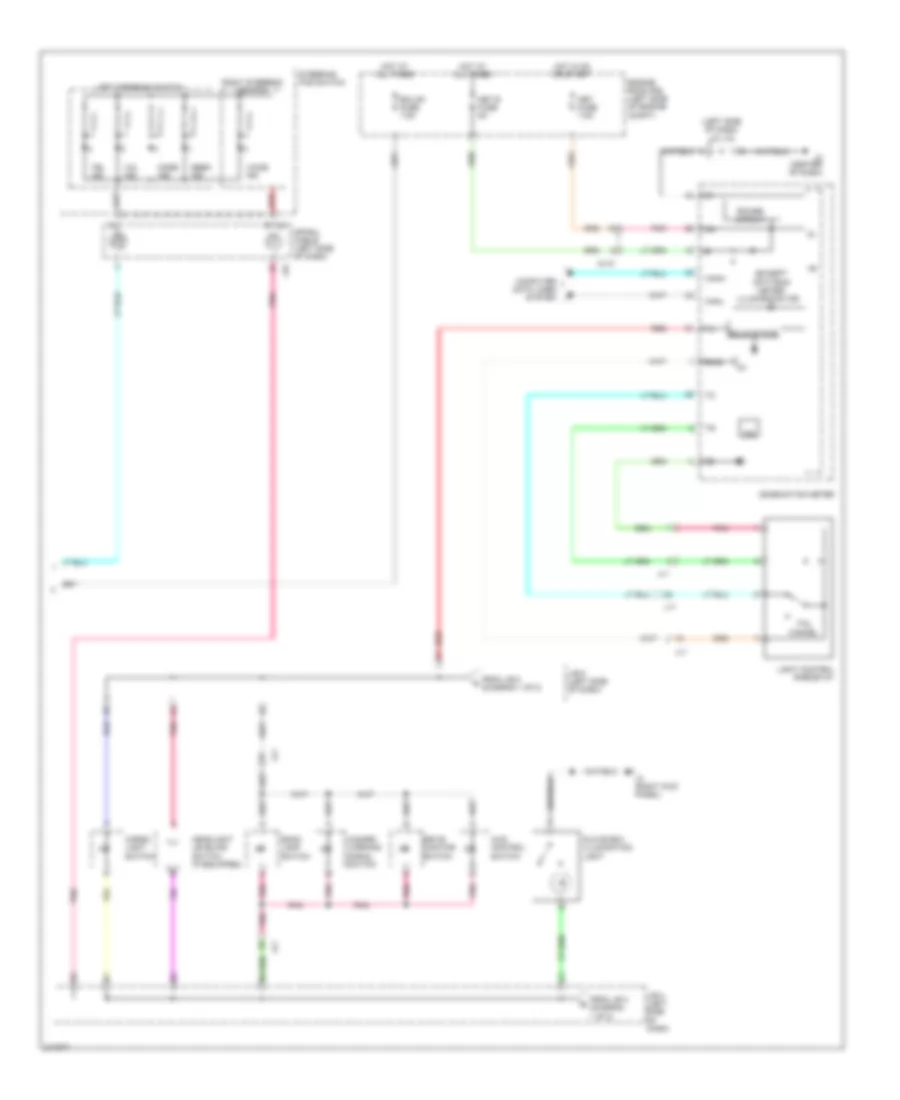 Instrument Illumination Wiring Diagram 2 of 2 for Toyota Tundra Limited 2011