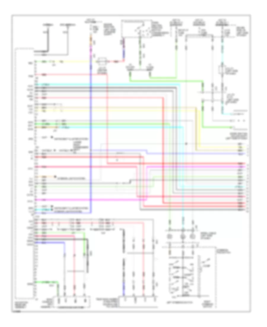 Navigation Wiring Diagram, with Separate Amplifier (1 of 4) for Toyota Tundra Limited 2011