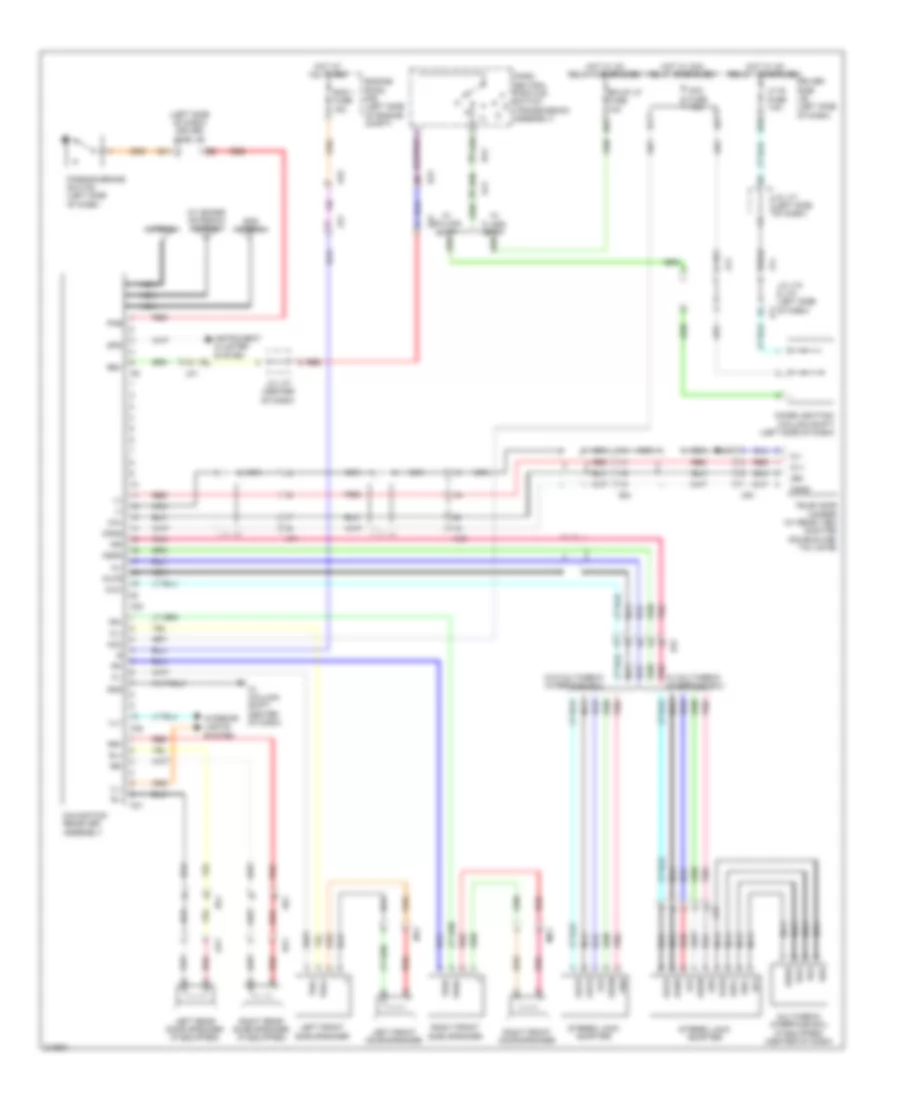 Radio Wiring Diagram, with Navigation, with Built-in Amplifier for Toyota Tundra Limited 2011