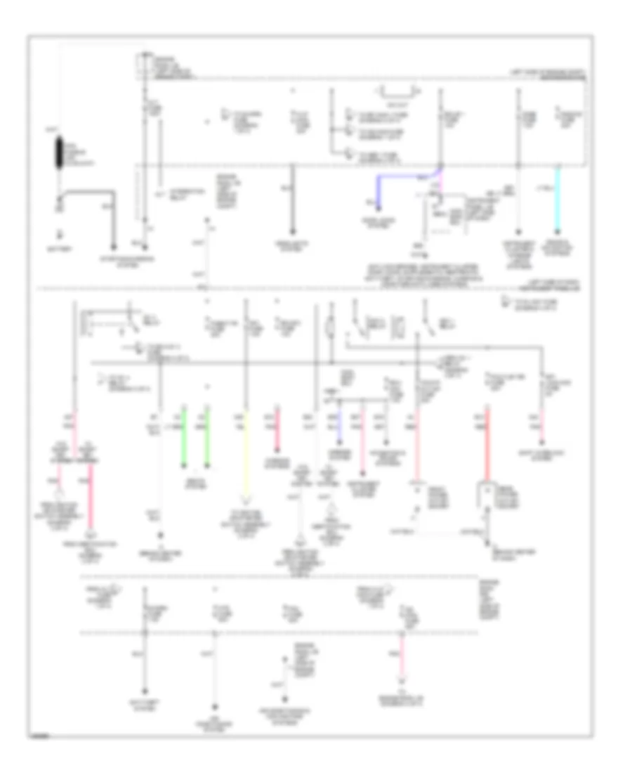 Power Distribution Wiring Diagram Except Hybrid 1 of 4 for Toyota Camry Hybrid LE 2014