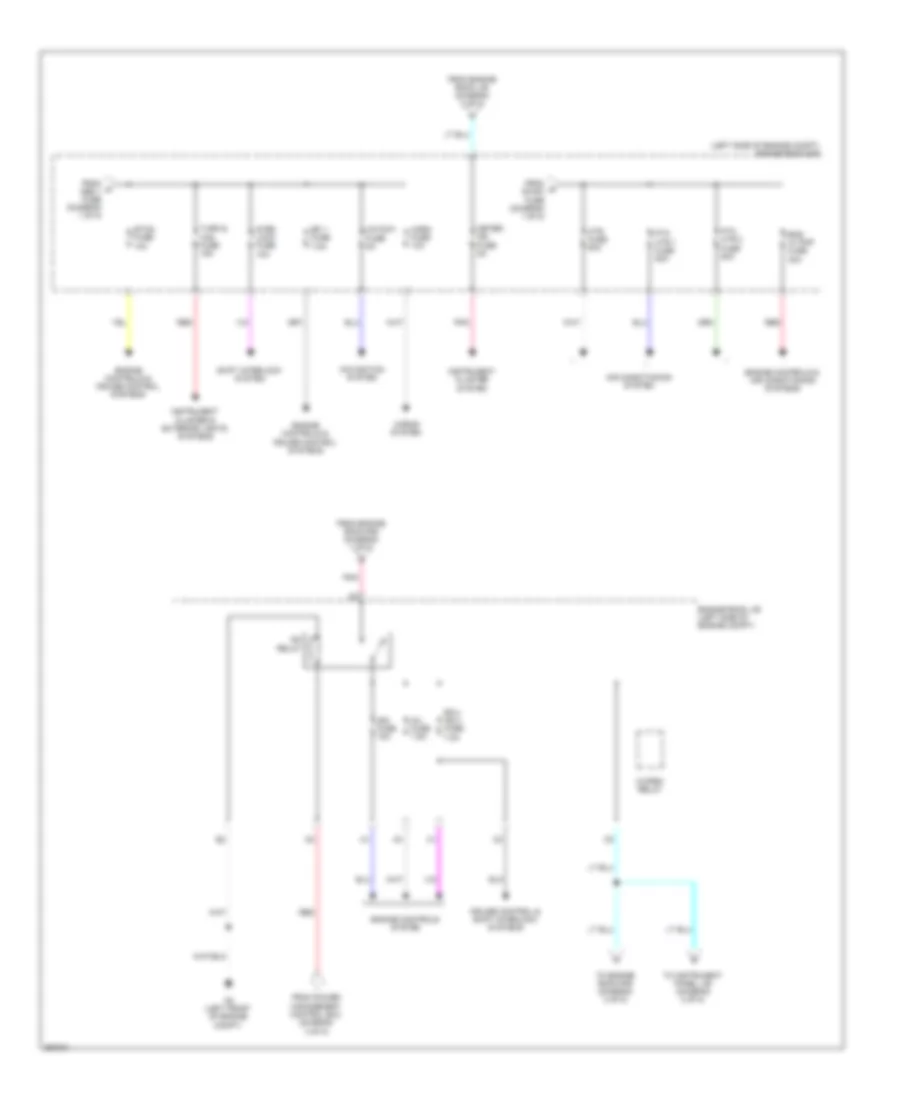 Power Distribution Wiring Diagram, Hybrid (2 of 5) for Toyota Camry Hybrid LE 2014