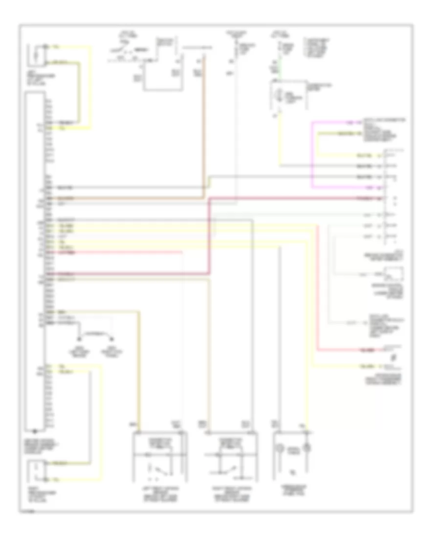 Supplemental Restraint Wiring Diagram for Toyota RAV4 EV 1999
