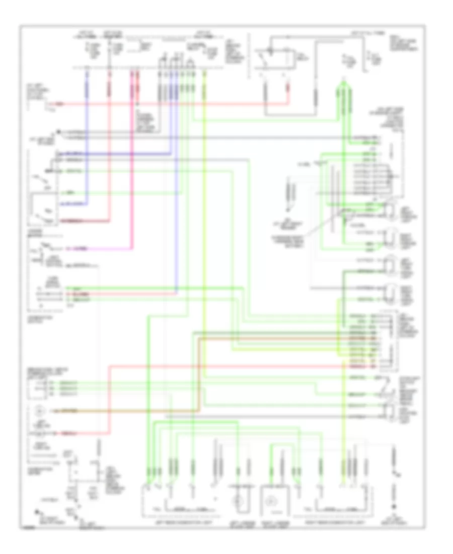 Exterior Lamps Wiring Diagram for Toyota Tacoma PreRunner 2004