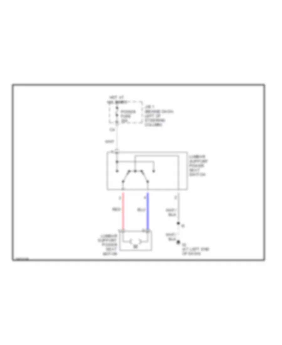 Power Seats Wiring Diagram for Toyota Tacoma PreRunner 2004