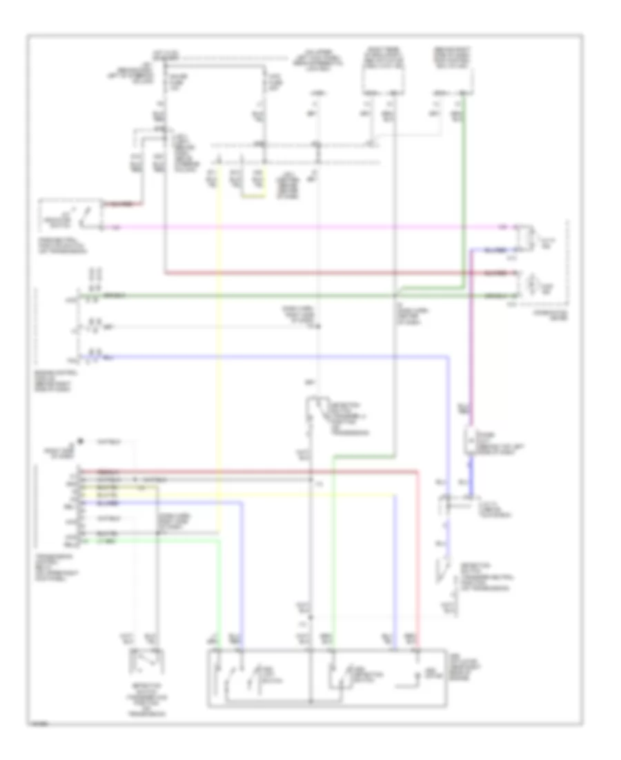 4WD Wiring Diagram, without 2-4 Select Switch for Toyota Tacoma PreRunner 2004