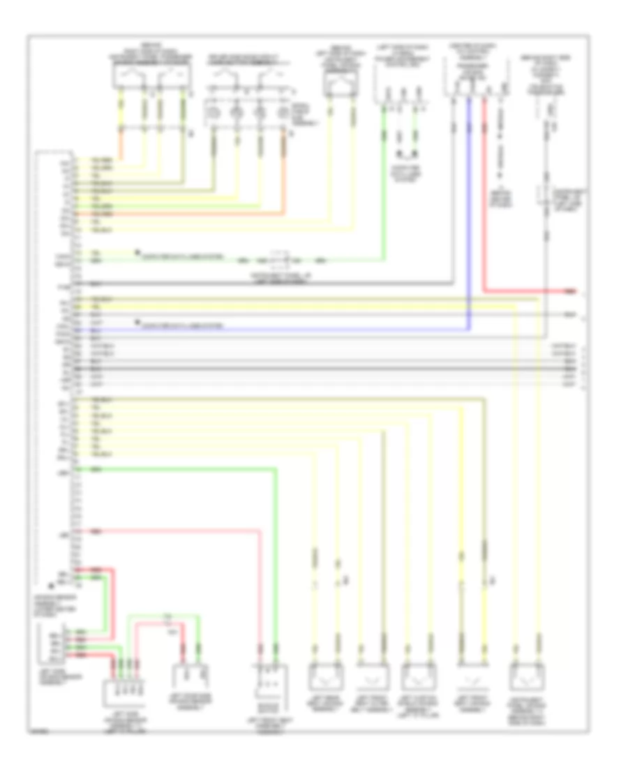 Supplemental Restraints Wiring Diagram 1 of 3 for Toyota Camry Hybrid SE 2014