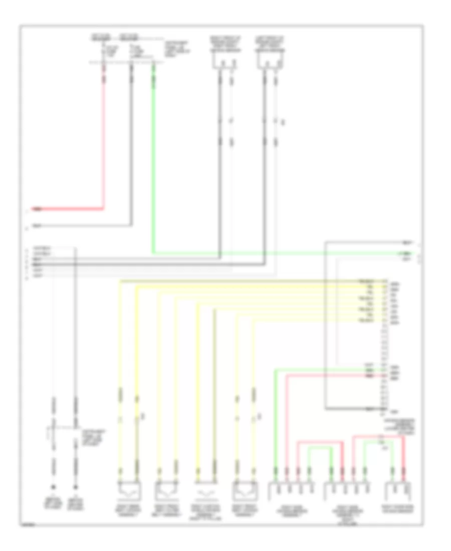 Supplemental Restraints Wiring Diagram (2 of 3) for Toyota Camry Hybrid SE 2014