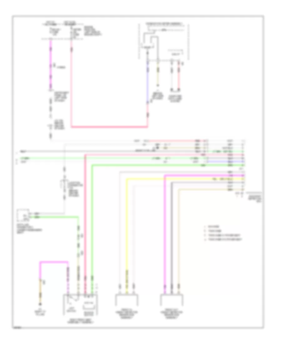 Supplemental Restraints Wiring Diagram (3 of 3) for Toyota Camry Hybrid SE 2014