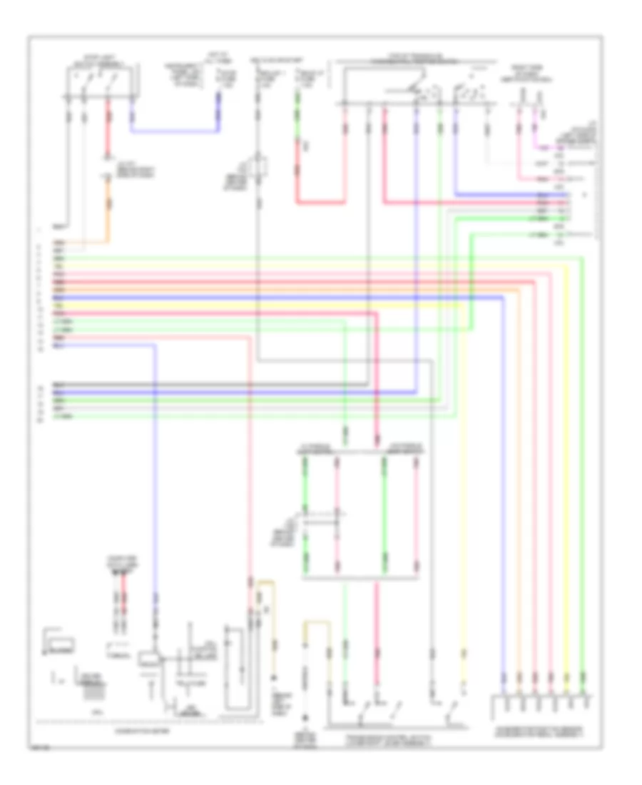 2.5L, Transmission Wiring Diagram (2 of 2) for Toyota Camry Hybrid SE 2014