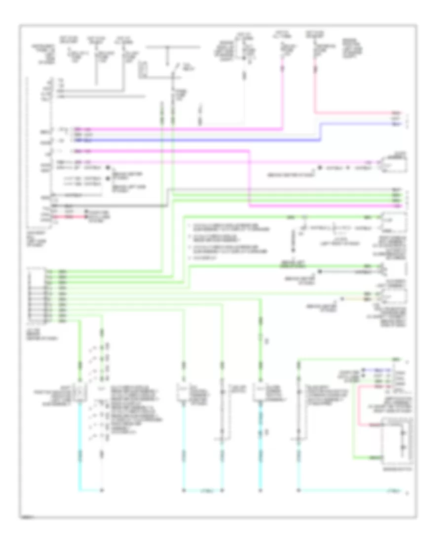 Instrument Illumination Wiring Diagram, Except Hybrid (1 of 2) for Toyota Camry Hybrid SE 2014