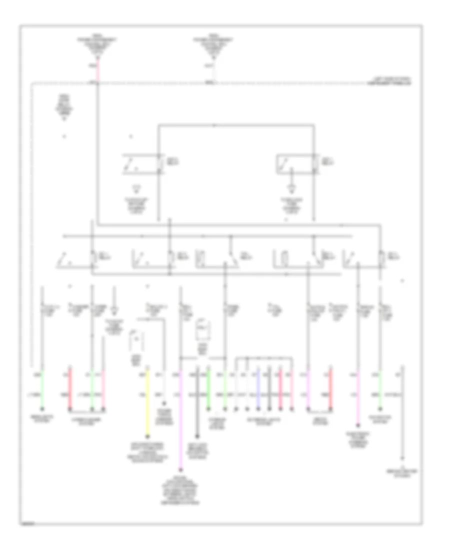 Power Distribution Wiring Diagram Hybrid 5 of 5 for Toyota Camry Hybrid SE 2014