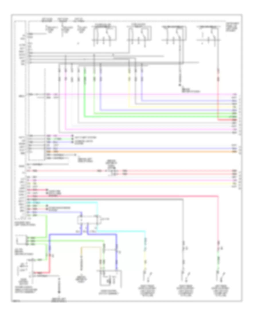 Power Door Locks Wiring Diagram Except Hybrid with Smart Key System 1 of 5 for Toyota Camry Hybrid SE 2014