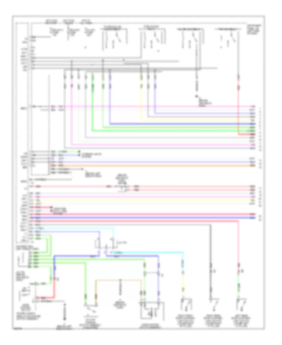 Power Door Locks Wiring Diagram, Except Hybrid without Smart Key System (1 of 3) for Toyota Camry Hybrid SE 2014