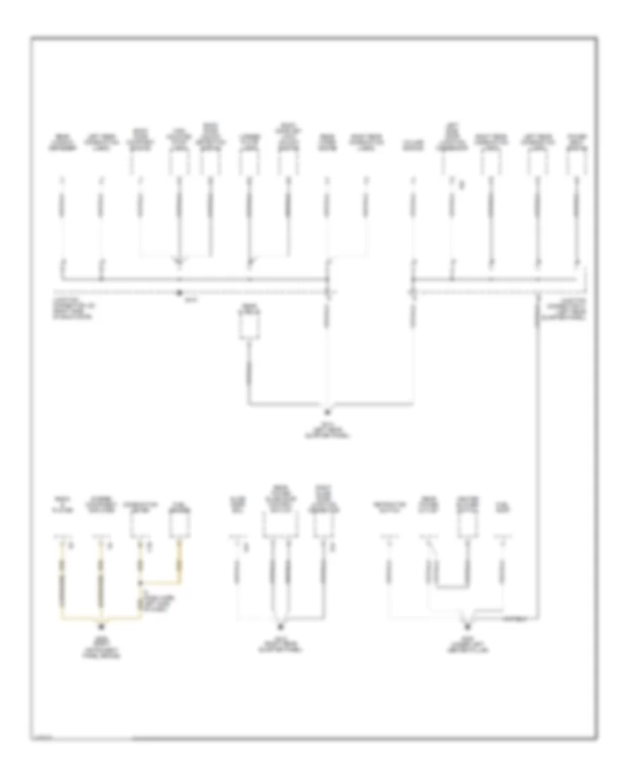 Ground Distribution Wiring Diagram (3 of 3) for Toyota Sienna CE 1999