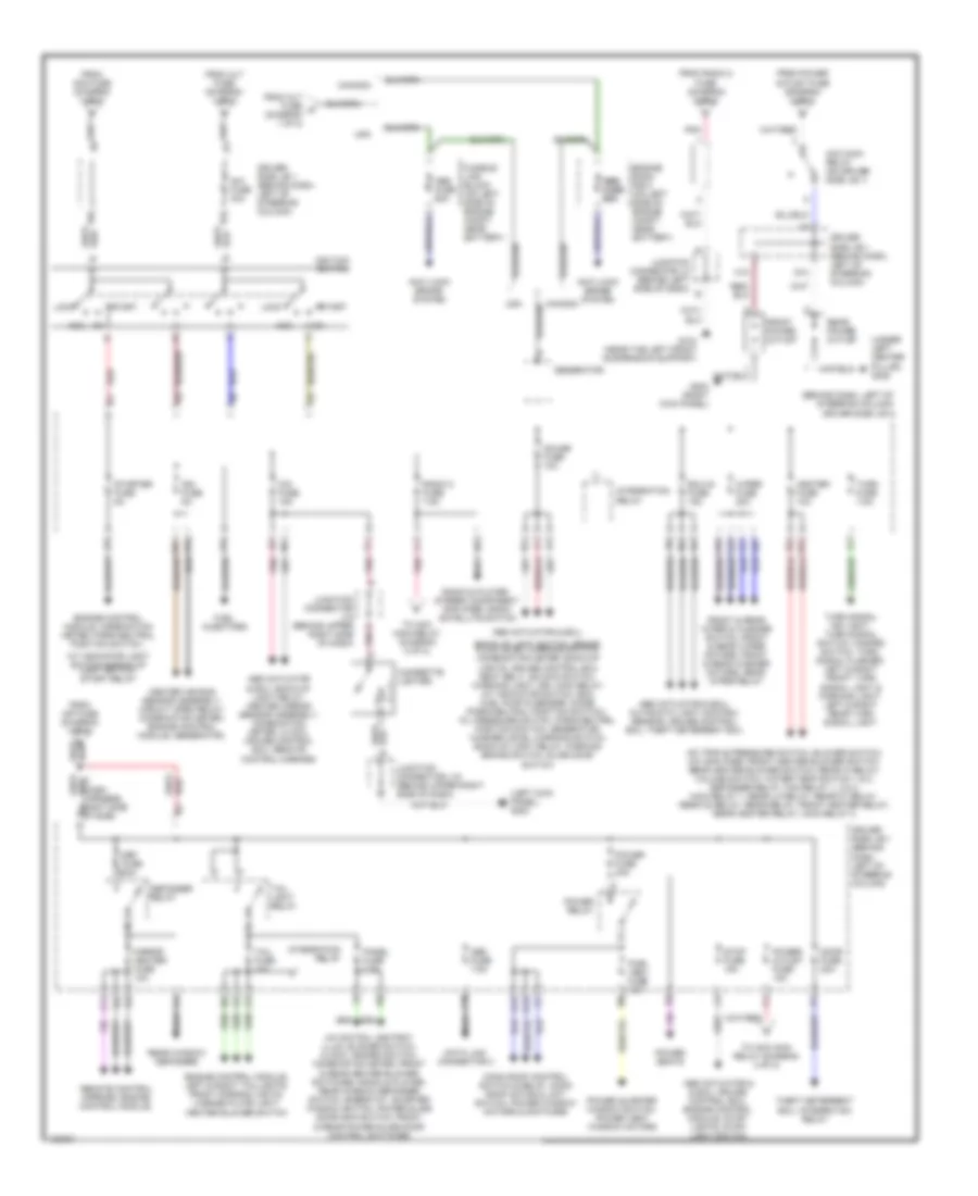 Power Distribution Wiring Diagram (2 of 2) for Toyota Sienna CE 1999