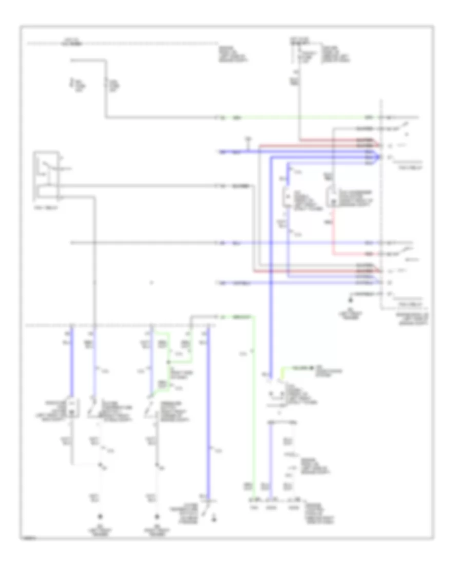 Cooling Fan Wiring Diagram for Toyota Camry LE 2002