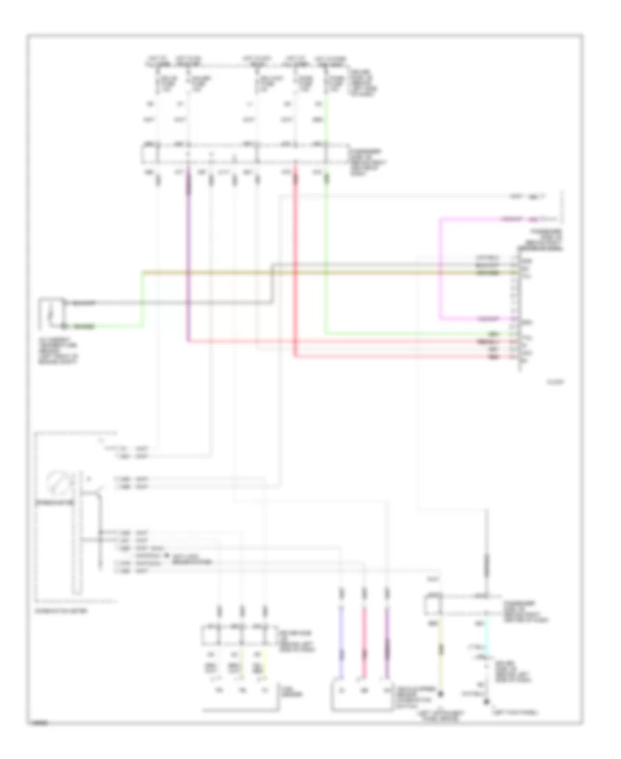 Clock Wiring Diagram, with Manual AC for Toyota Camry LE 2002