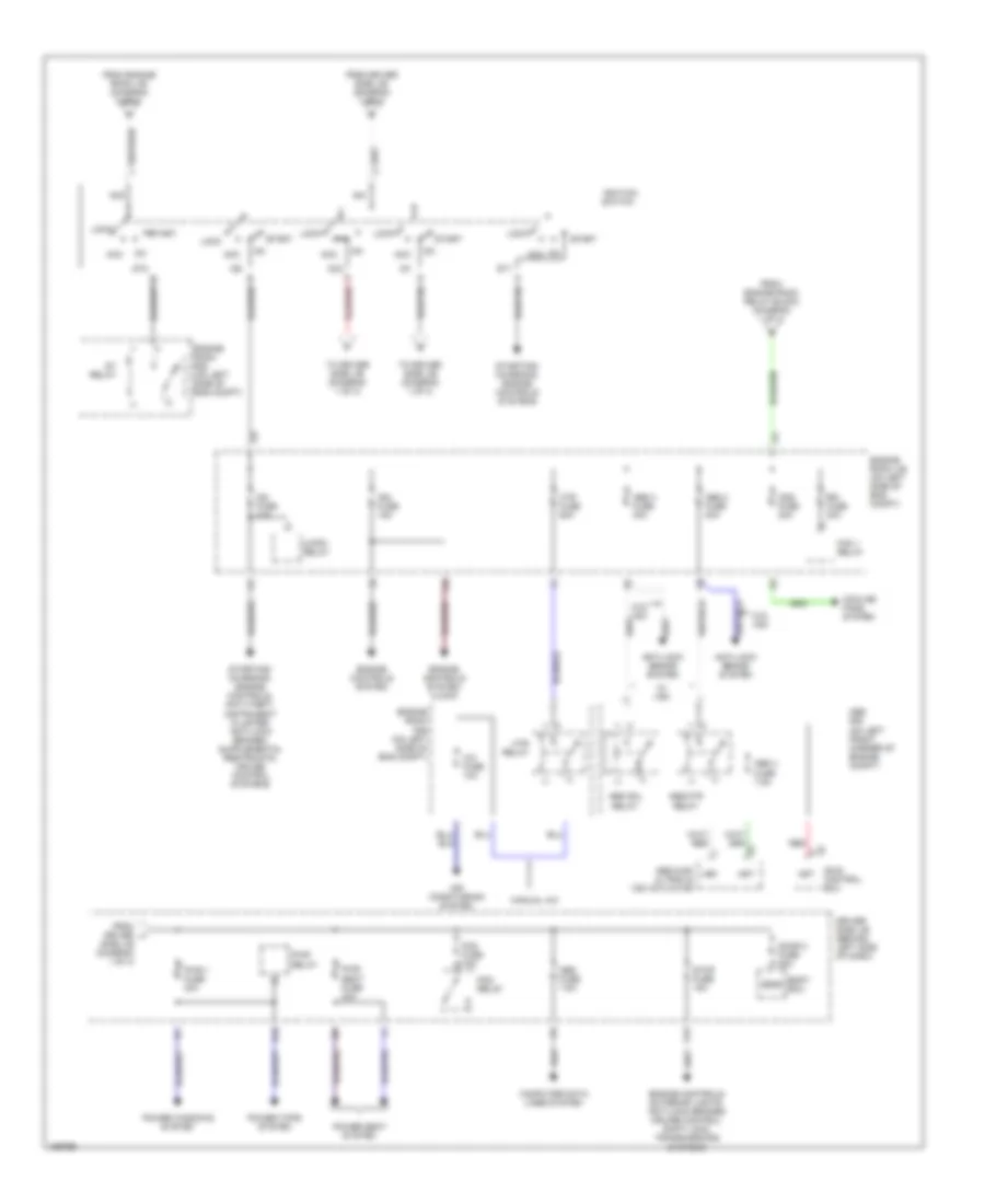 Power Distribution Wiring Diagram 2 of 3 for Toyota Camry LE 2002