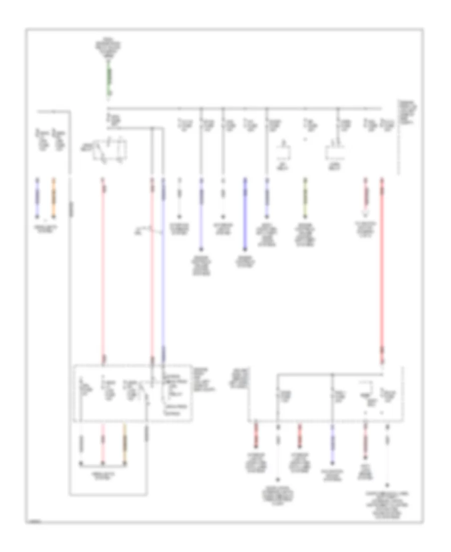 Power Distribution Wiring Diagram (3 of 3) for Toyota Camry LE 2002
