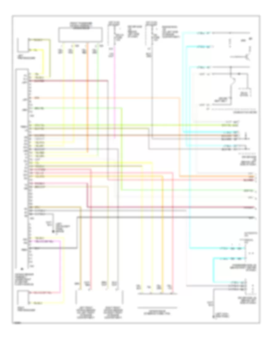 Supplemental Restraint Wiring Diagram without Side Airbag 1 of 2 for Toyota Camry LE 2002