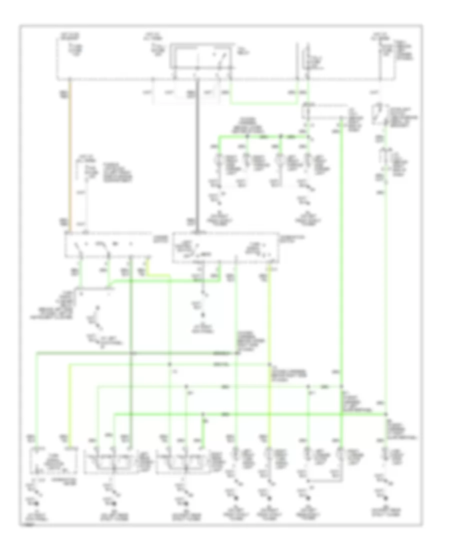 Exterior Lamps Wiring Diagram for Toyota MR2 2003