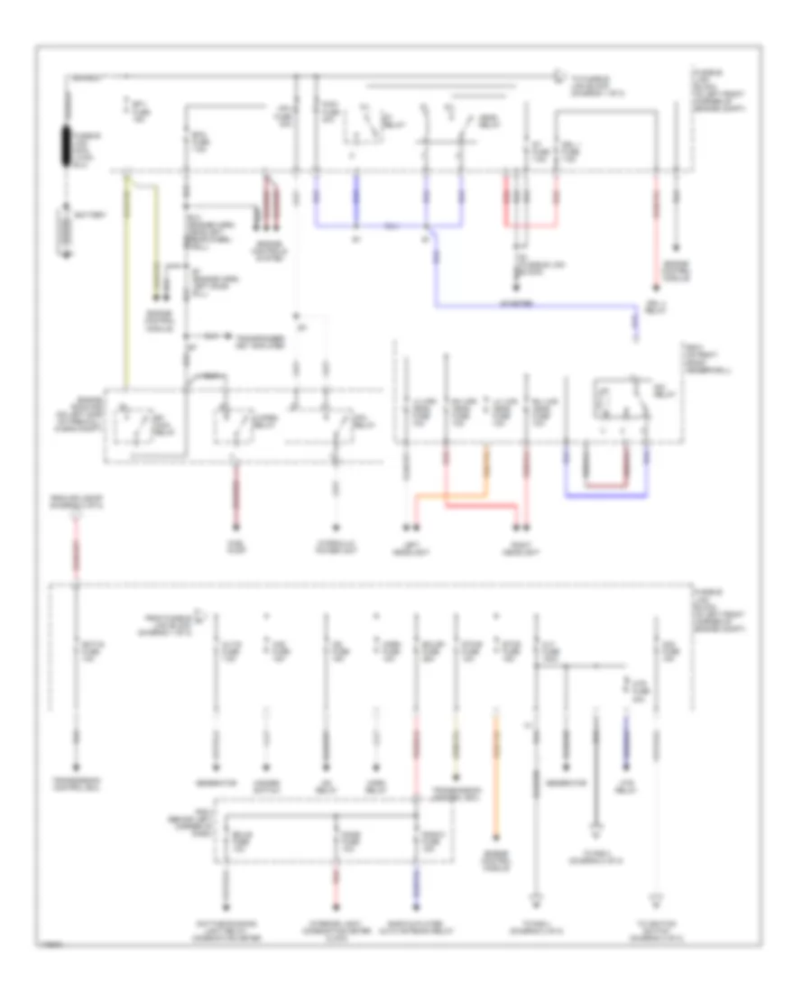 Power Distribution Wiring Diagram 1 of 2 for Toyota MR2 2003