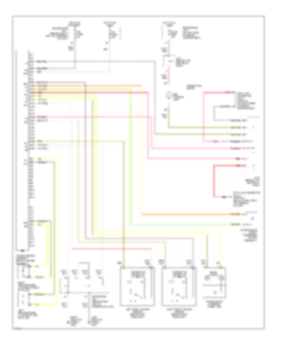 Supplemental Restraint Wiring Diagram for Toyota Sienna LE 1999