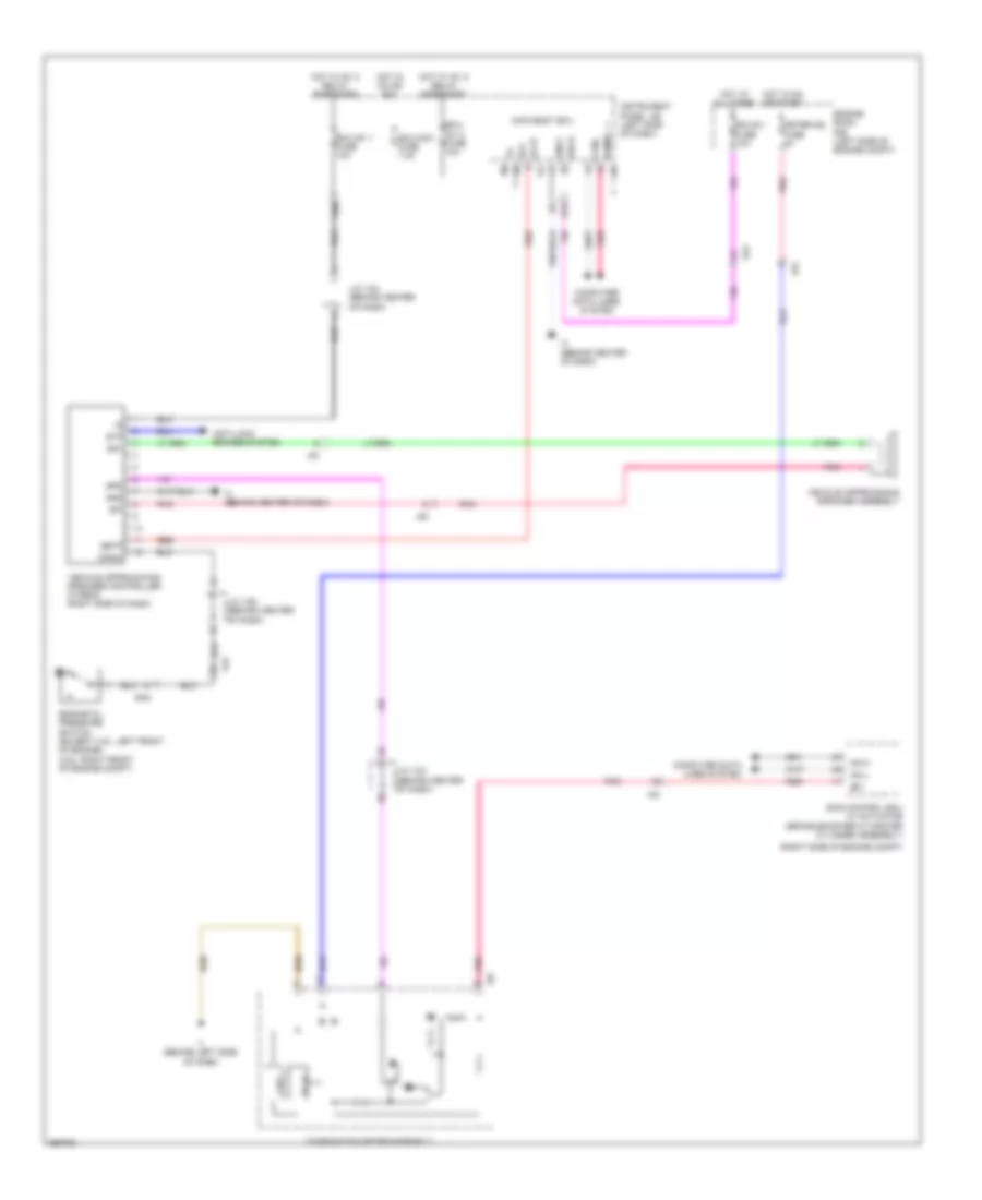 Vehicle Proximity Notification Wiring Diagram for Toyota Camry L 2014