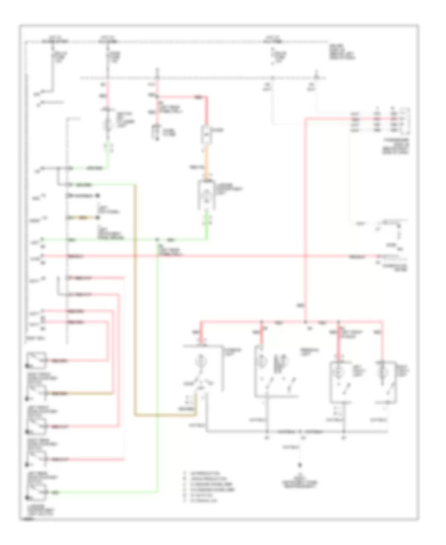 Courtesy Lamps Wiring Diagram for Toyota Camry SE 2002