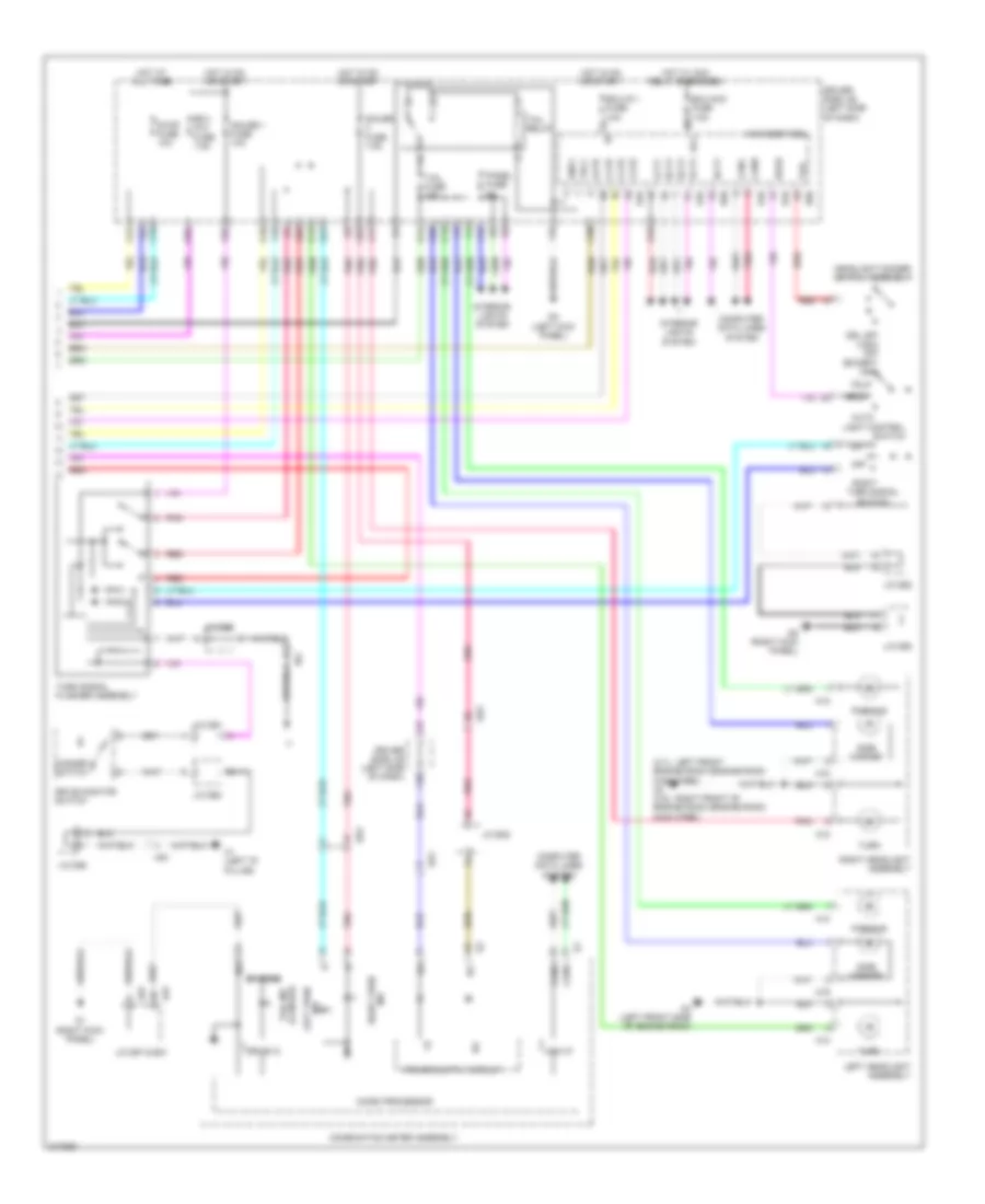 Exterior Lamps Wiring Diagram 2 of 2 for Toyota Venza 2011