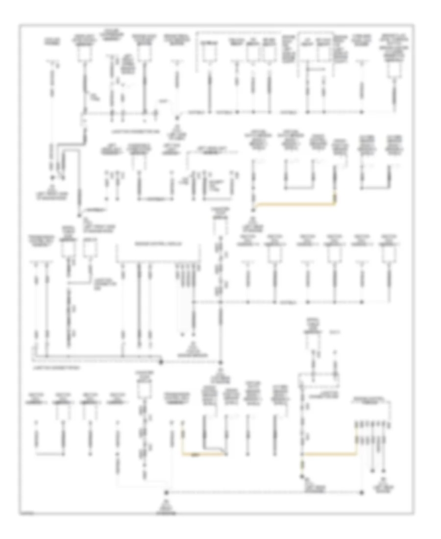 Ground Distribution Wiring Diagram 1 of 4 for Toyota Venza 2011