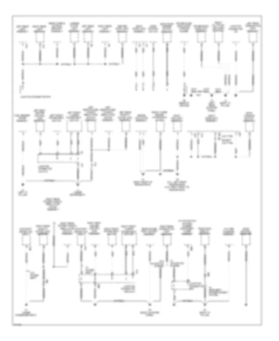 Ground Distribution Wiring Diagram (3 of 4) for Toyota Venza 2011