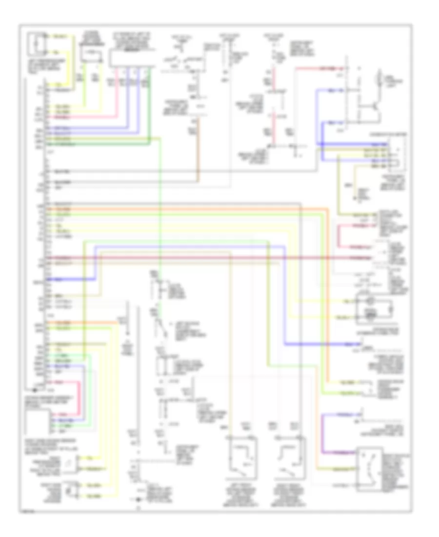 Supplemental Restraints Wiring Diagram for Toyota Prius 2003