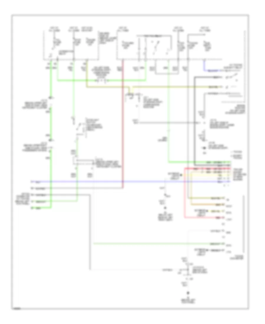 Trailer Tow Wiring Diagram, AccessStandard Cab for Toyota Tundra 2004