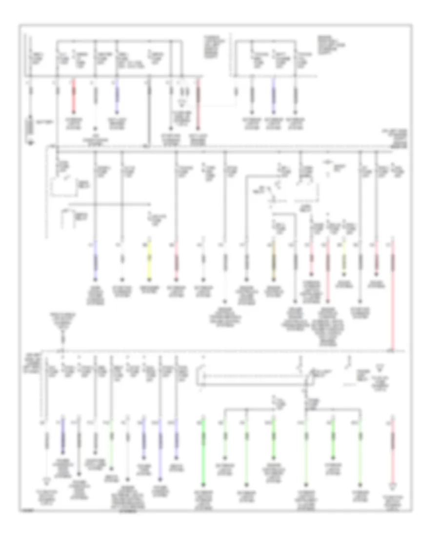 Power Distribution Wiring Diagram, Double Cab (1 of 2) for Toyota Tundra 2004