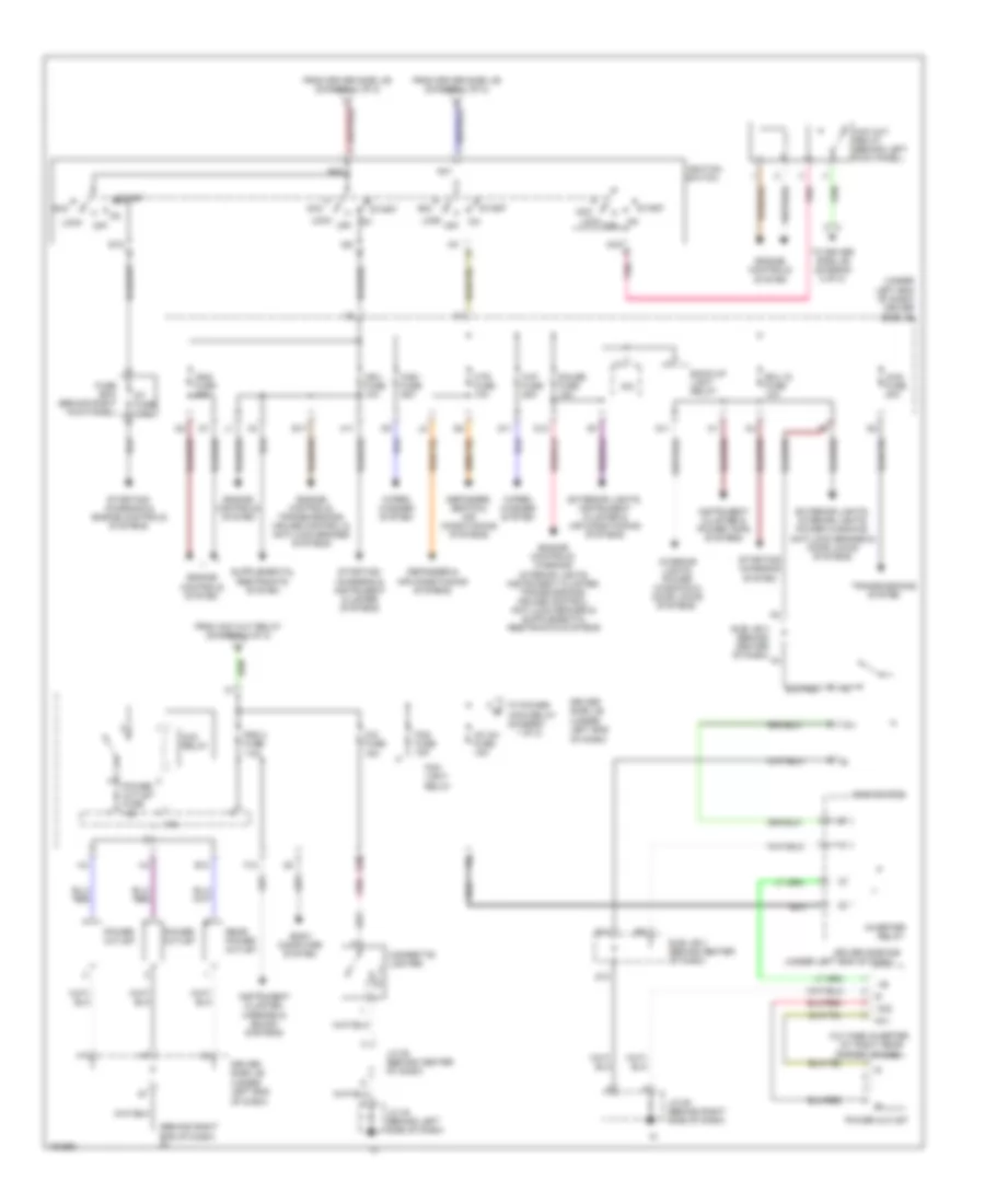 Power Distribution Wiring Diagram, Double Cab (2 of 2) for Toyota Tundra 2004