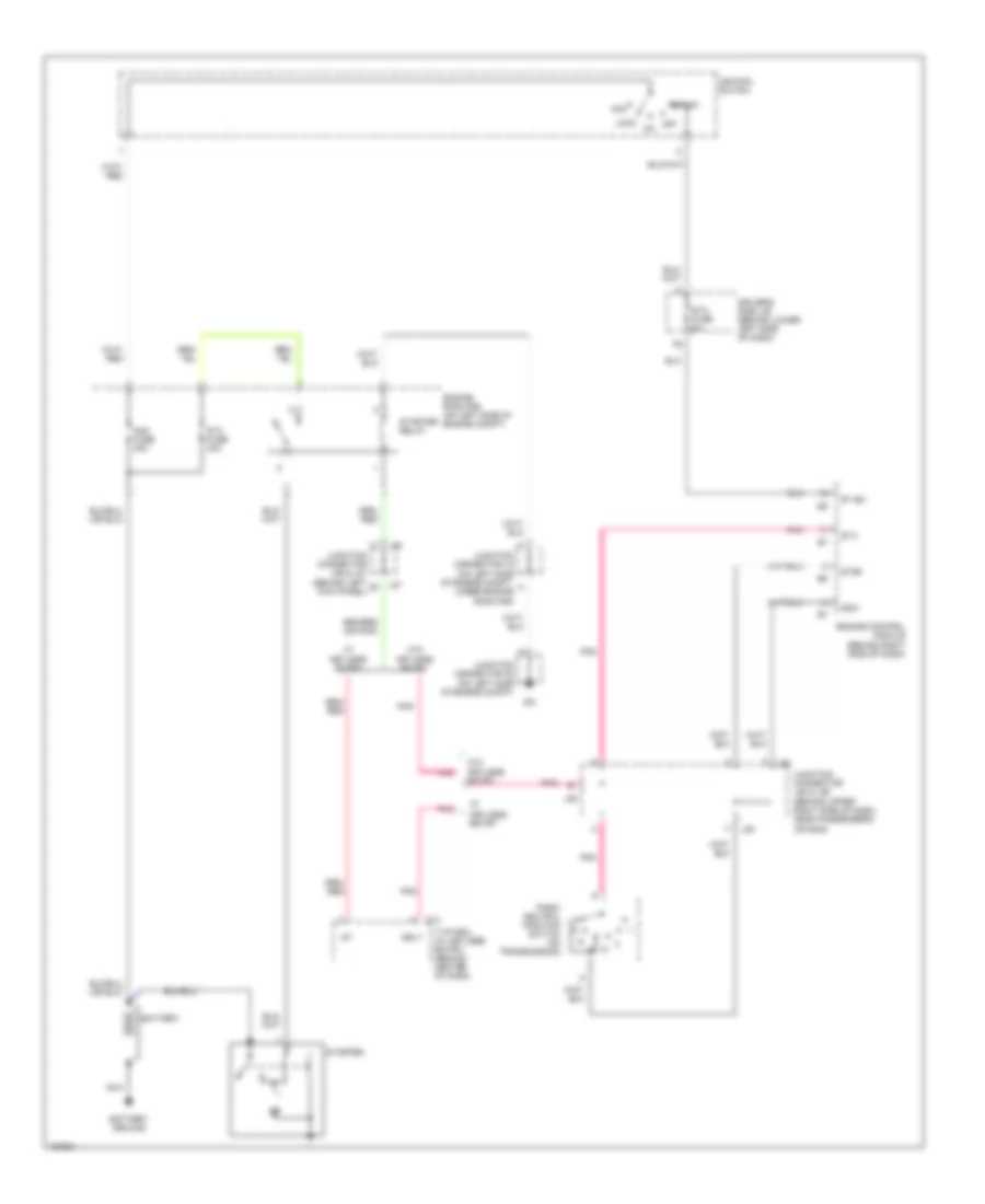 4.7L, Starting Wiring Diagram, AccessStandard Cab for Toyota Tundra 2004
