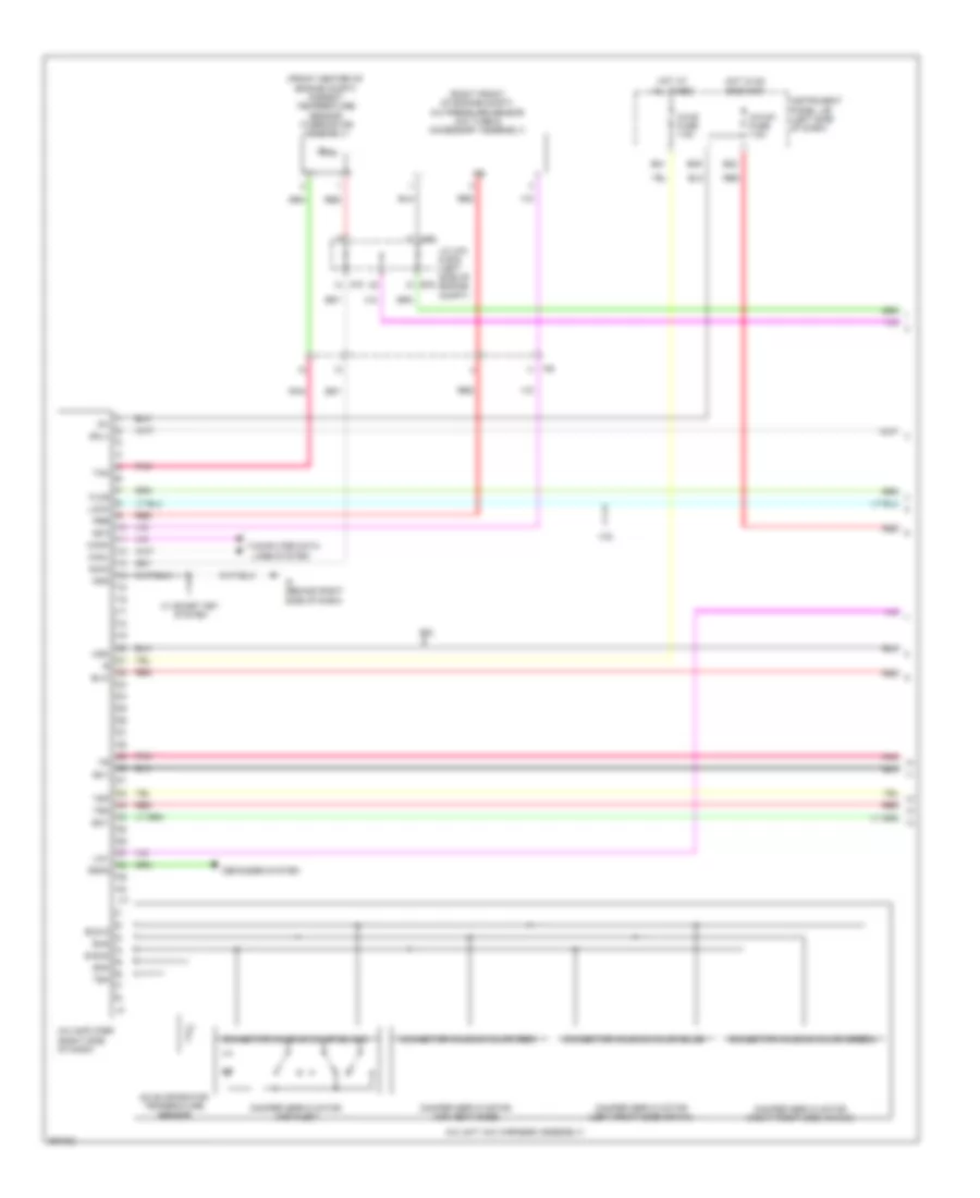 Automatic AC Wiring Diagram, Except Hybrid (1 of 3) for Toyota Camry LE 2014