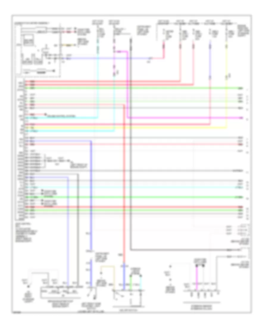 Anti-lock Brakes Wiring Diagram, Hybrid (1 of 2) for Toyota Camry LE 2014