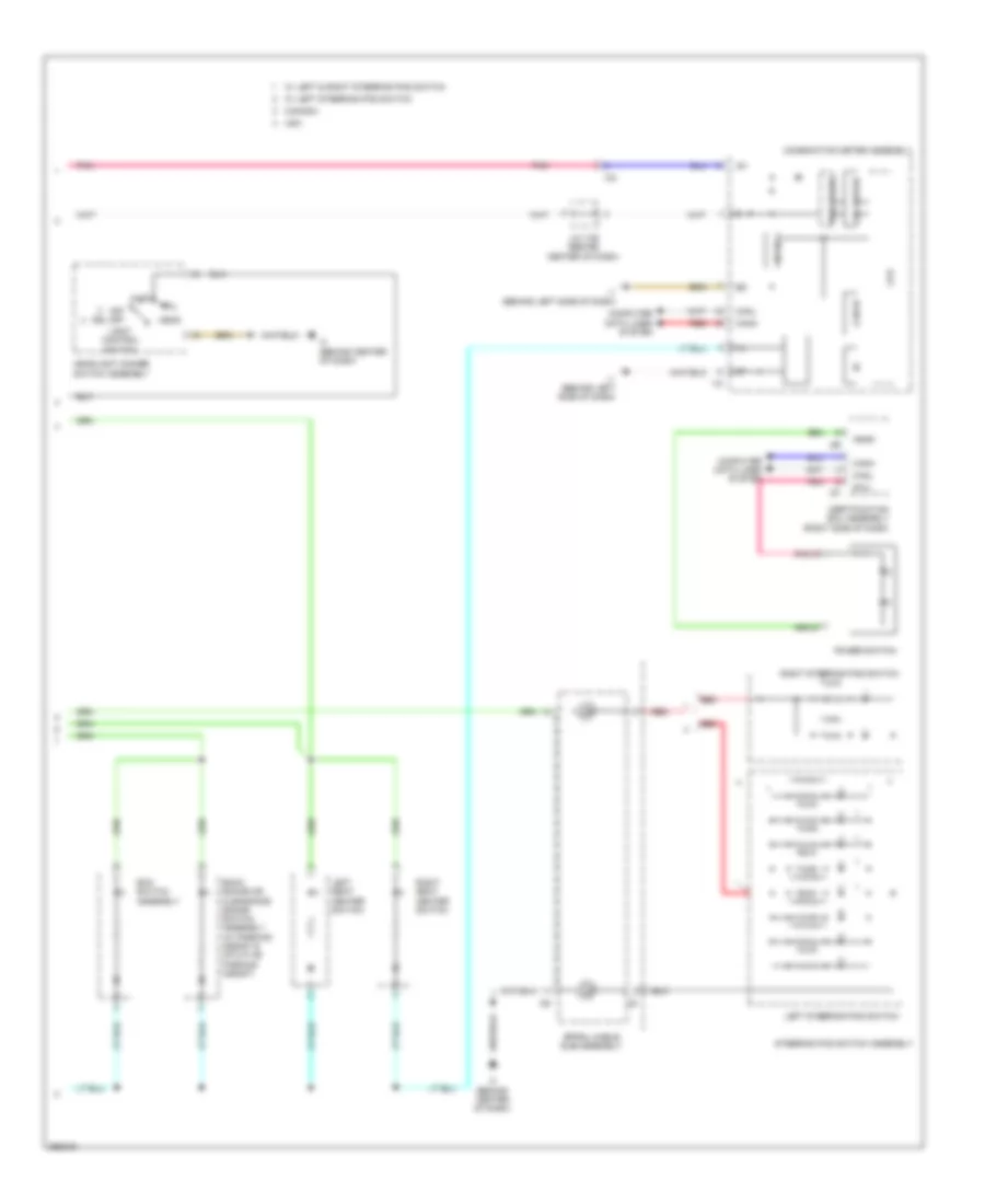 Instrument Illumination Wiring Diagram, Hybrid (2 of 2) for Toyota Camry LE 2014