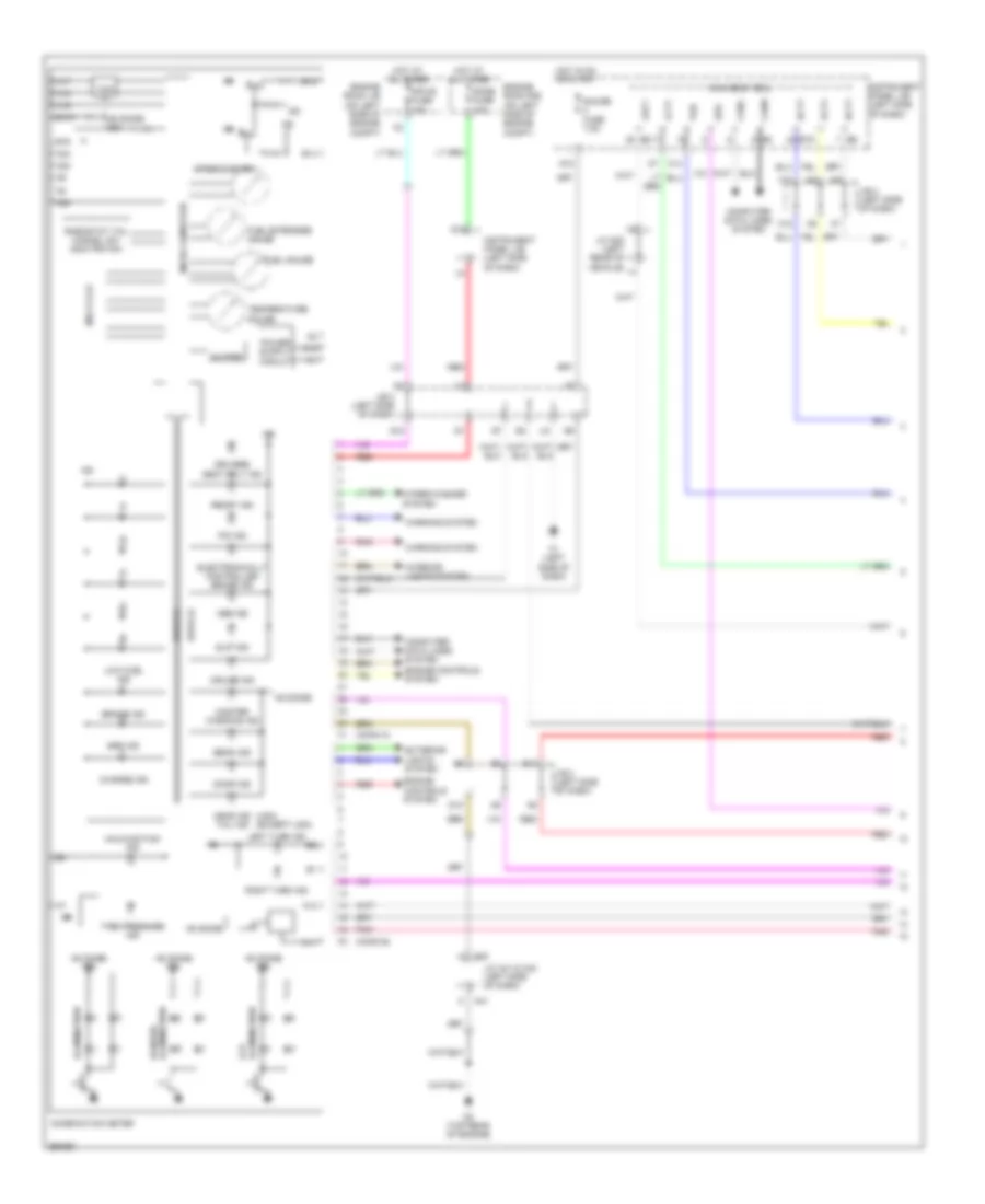 Instrument Cluster Wiring Diagram, Hybrid (1 of 2) for Toyota Camry Hybrid 2007