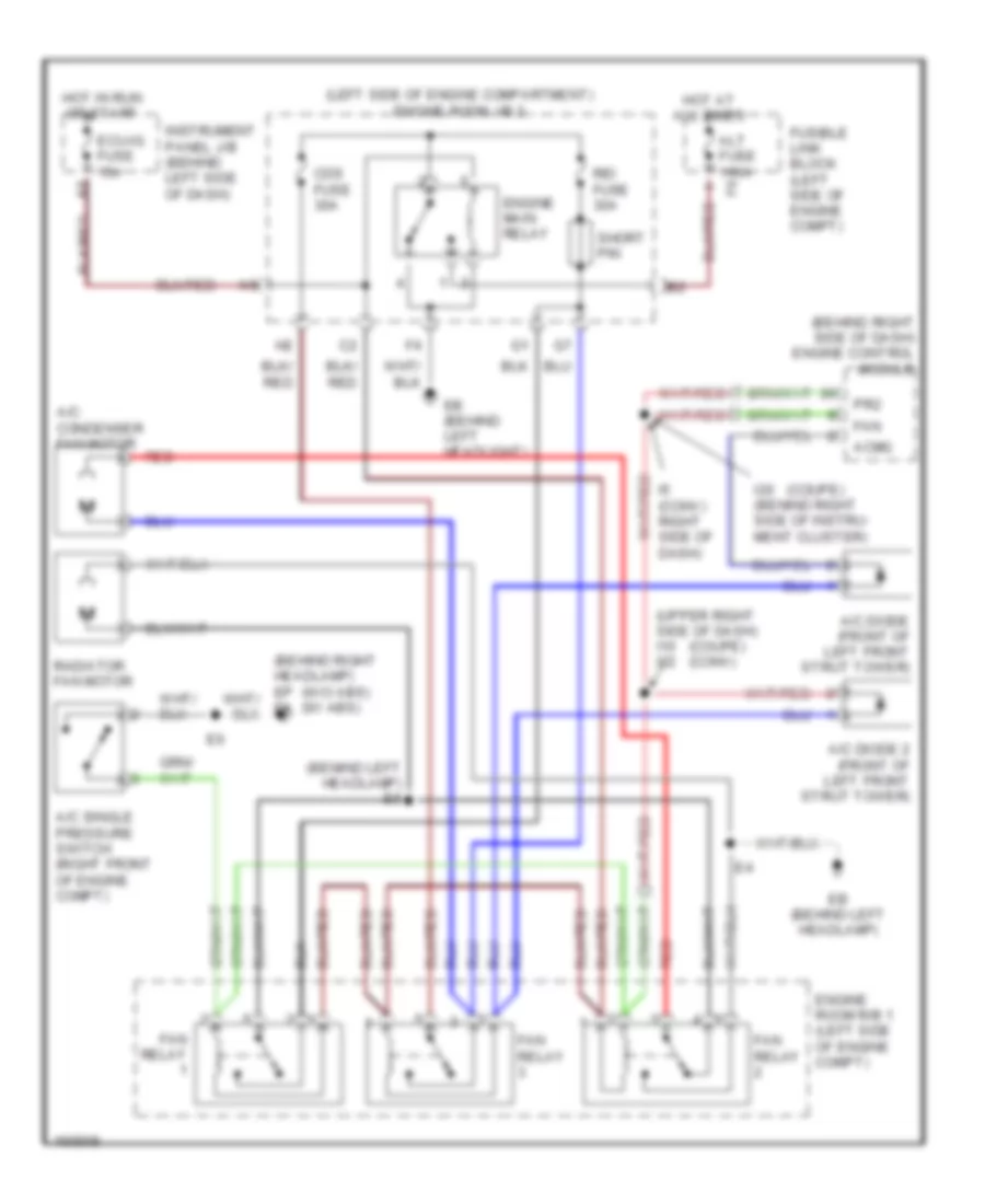 2 4L Cooling Fan Wiring Diagram for Toyota Camry Solara SE 2002
