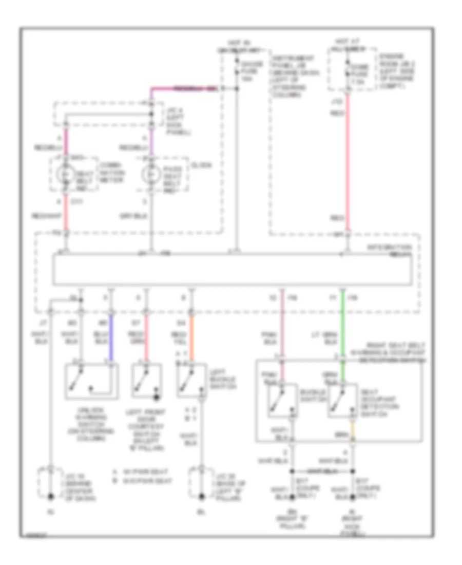 Warning System Wiring Diagrams for Toyota Camry Solara SE 2002