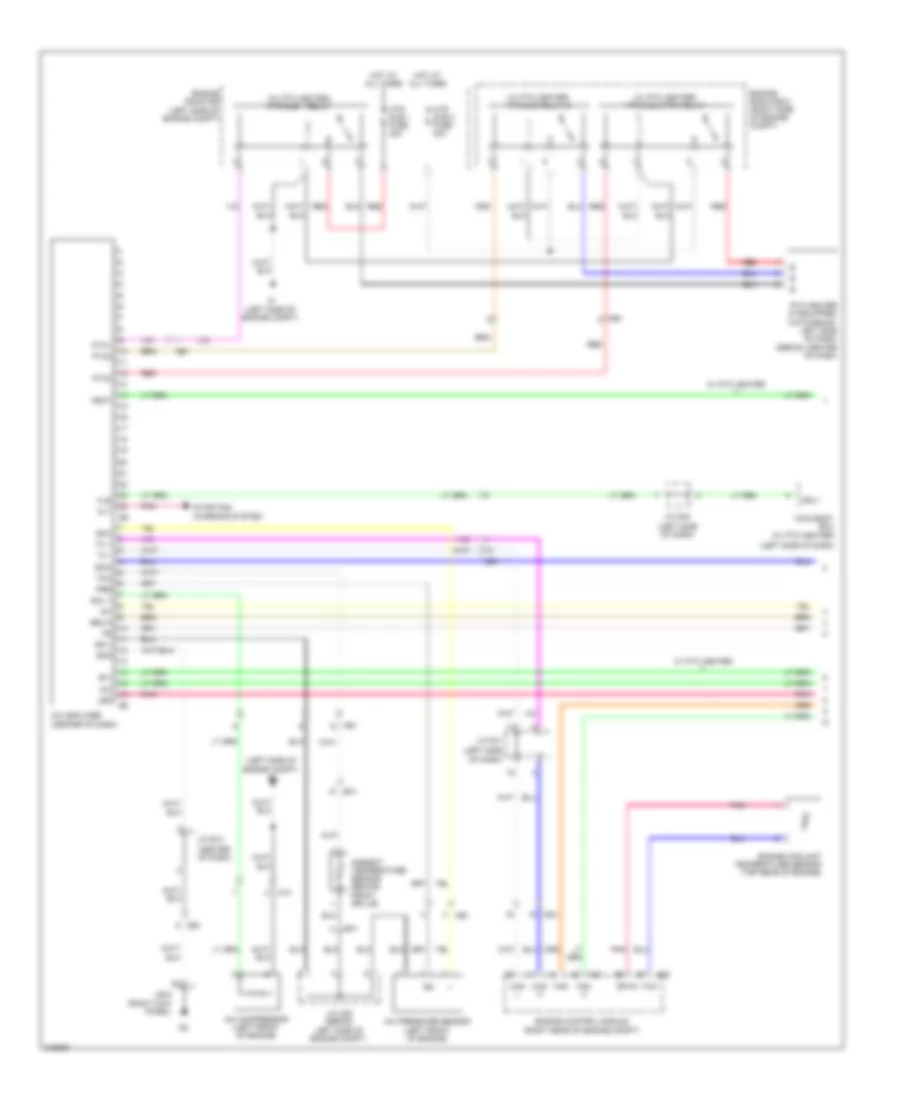 Manual AC Wiring Diagram (1 of 2) for Toyota Yaris 2011