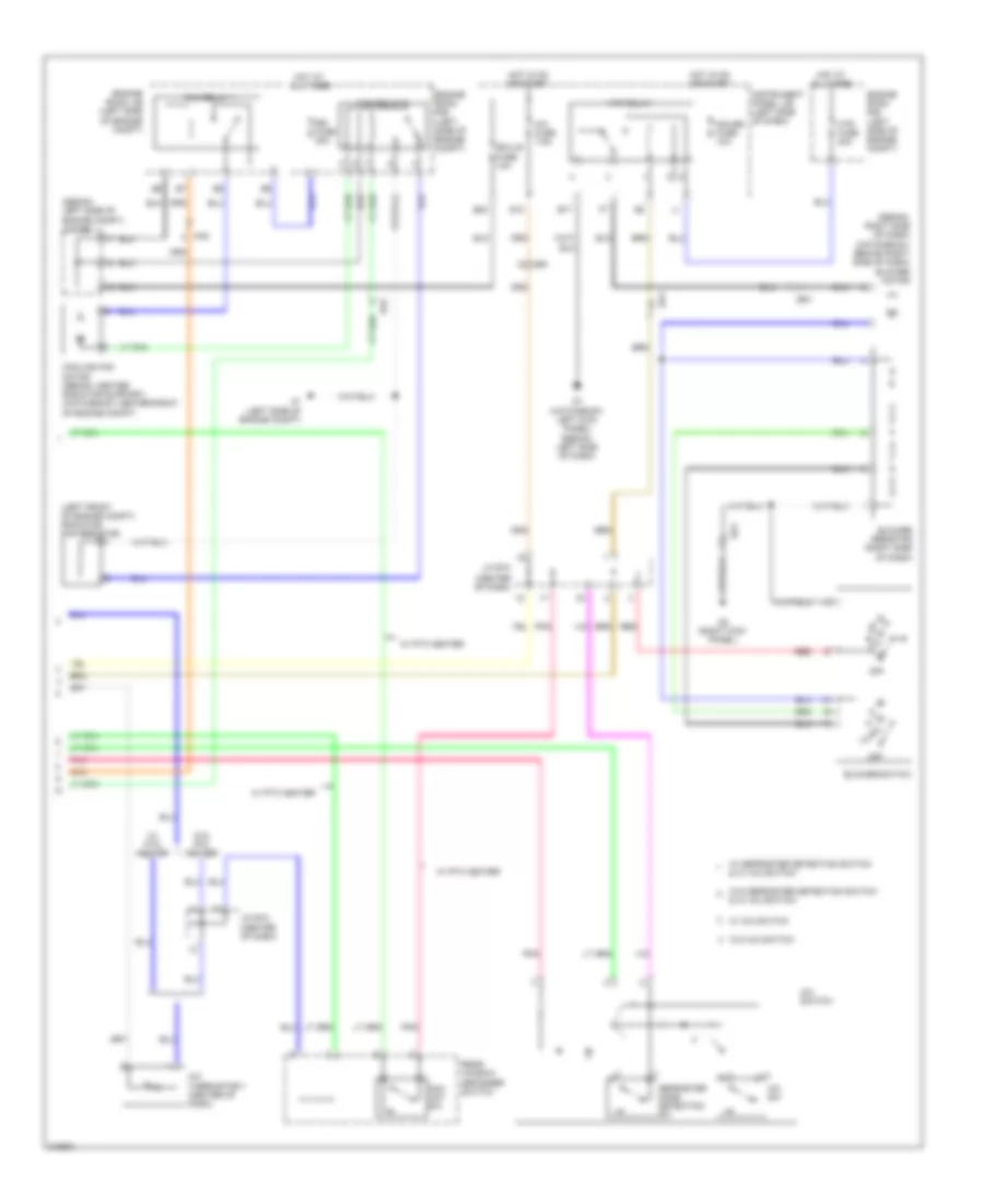Manual AC Wiring Diagram (2 of 2) for Toyota Yaris 2011
