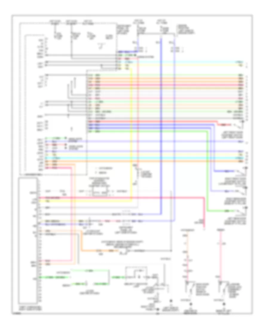 Forced Entry Wiring Diagram 1 of 2 for Toyota Yaris 2011