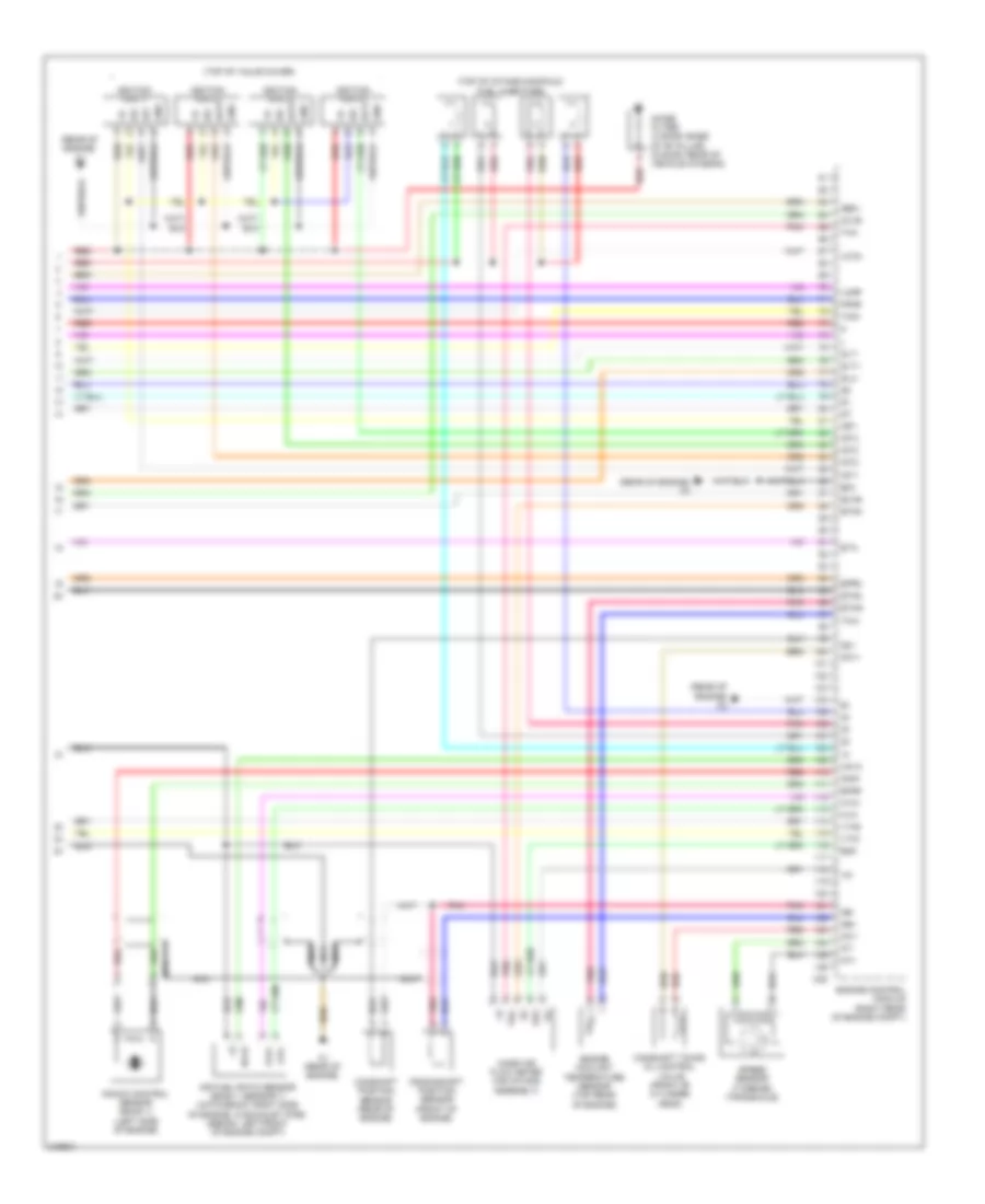 1.5L, Engine Performance Wiring Diagram (4 of 4) for Toyota Yaris 2011