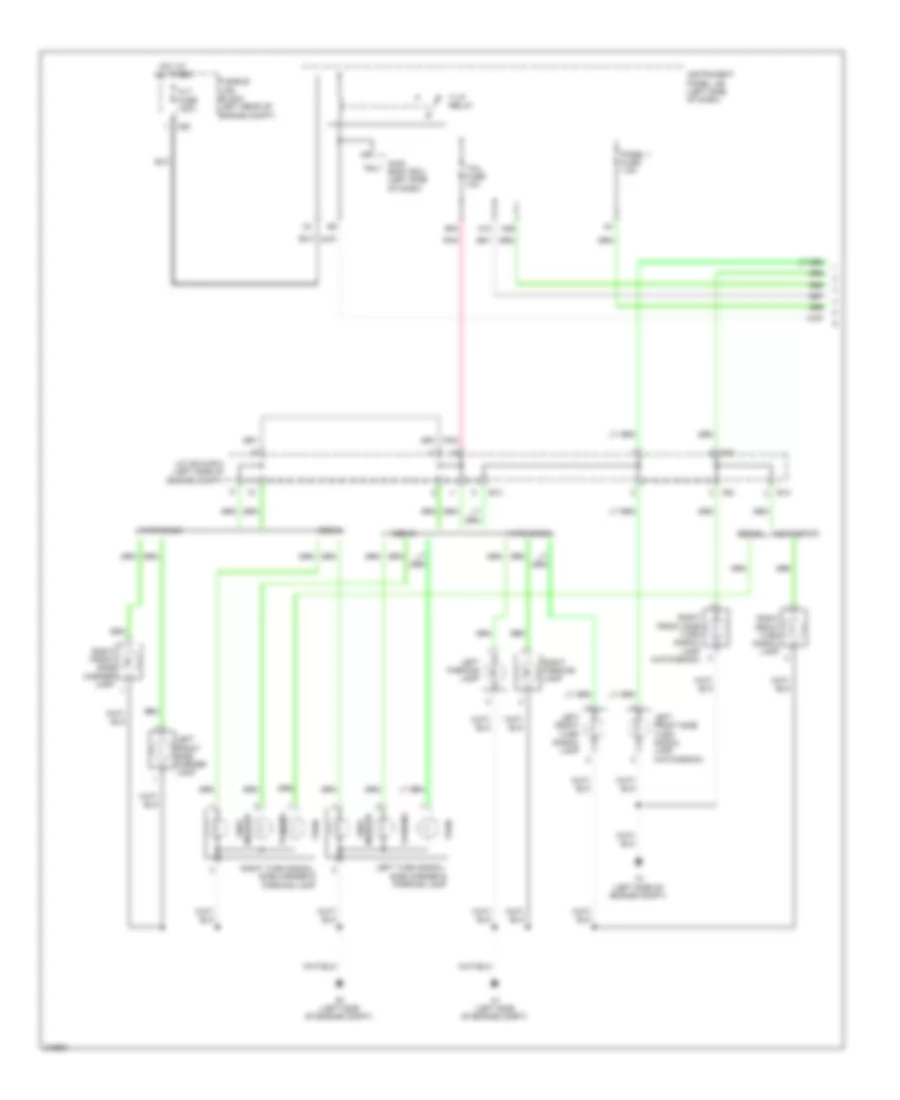 Exterior Lamps Wiring Diagram 1 of 2 for Toyota Yaris 2011